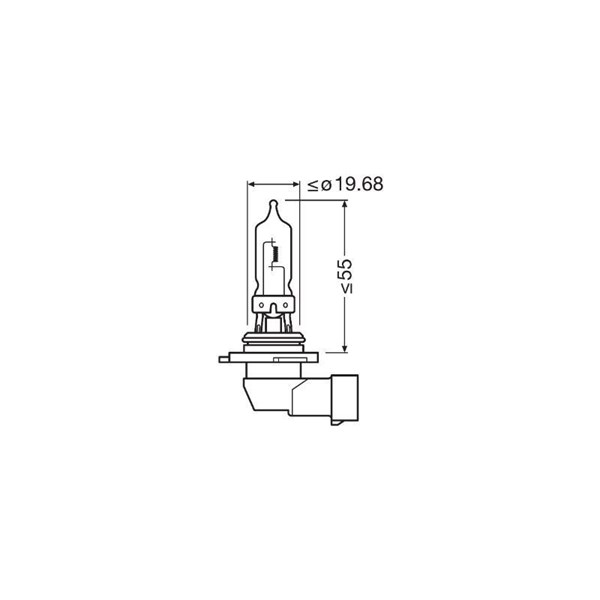 OSRAM Glödlampa, fjärrstrålkastare 12V - P1803488 - aprilia, bmw, ducati, ktm, mv agusta, suzuki
