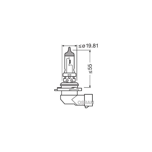 OSRAM Halogenlampa OSRAM NIGHT BREAKER LASER Hb4 P22d - P1803493 - yamaha mt, xv