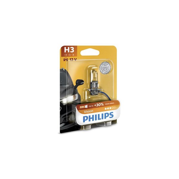 PHILIPS Halogenlampa PHILIPS Vision H3 PK22s 12V - P1803519 - bmw, triumph, ducati, vespa, moto guzzi, aprilia, mv agusta, piaggio, cagiva, ktm, yamah