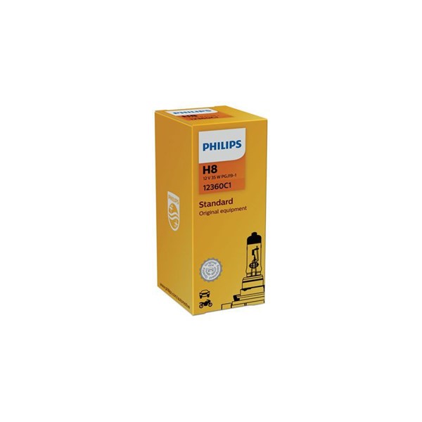 PHILIPS Xenonlampa PHILIPS H8 PGJ19-1 12V - P1803538 - aprilia, buell, gilera, indian, kawasaki, kymco, moto guzzi, piaggio - OE YY04500835612