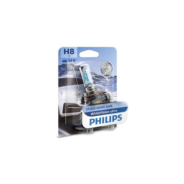 PHILIPS Xenonlampa PHILIPS WhiteVision ultra H8 PGJ19- - P1803539 - kymco, kawasaki, gilera, buell, moto guzzi, aprilia, indian, piaggio - OE YY045008
