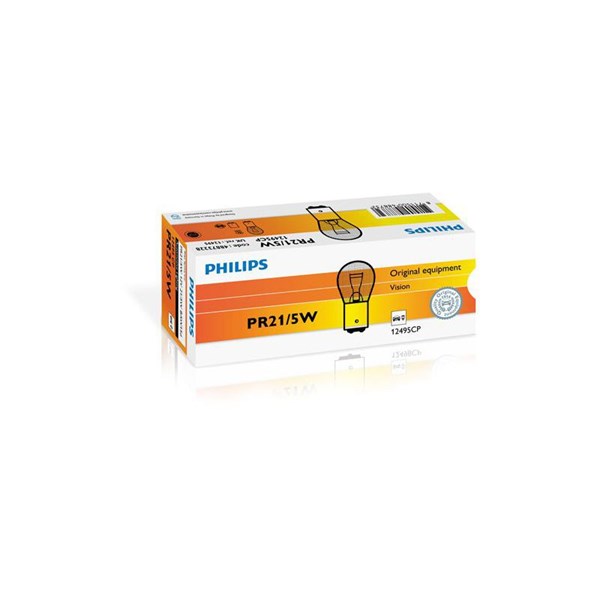PHILIPS Glödlampa PHILIPS PR21/5W BAW15d 12V - P1803550 - bmw c, piaggio fly