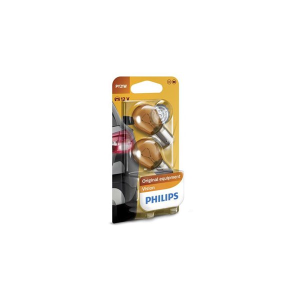 PHILIPS Glödlampa PHILIPS PY21W BAU15s, Fram, Bak, Fr - P1803552 - aprilia, bmw, harley-davidson, honda, kawasaki, peugeot, suzuki, triumph, yamaha -