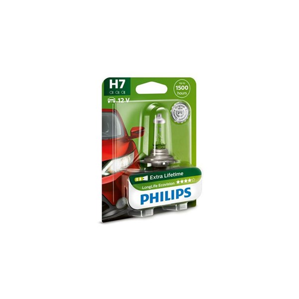 PHILIPS Halogenlampa PHILIPS LongLife EcoVision H7 PX2 - P1803562 - bmw, honda, kymco, triumph, suzuki, kawasaki, gilera, ducati, vespa, moto guzzi, a