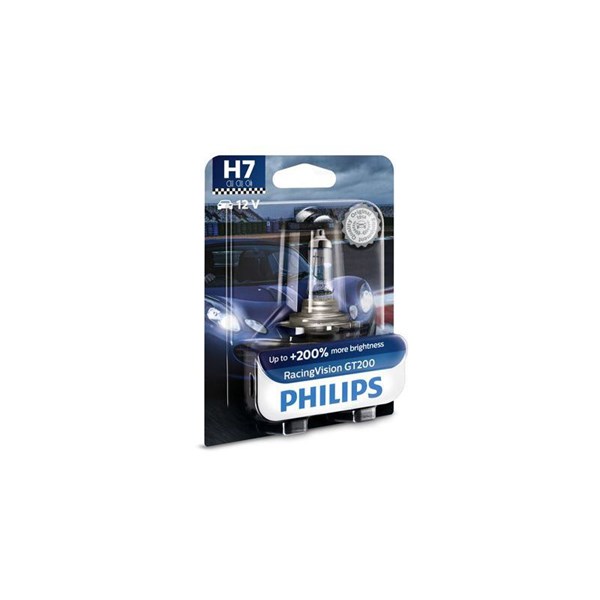 PHILIPS Halogenlampa PHILIPS RacingVision GT200 H7 PX2 - P1803567 - bmw, honda, kymco, triumph, suzuki, kawasaki, gilera, ducati, vespa, moto guzzi, a