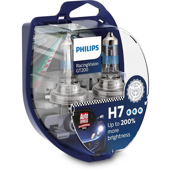 PHILIPS Halogenlampa PHILIPS RacingVision GT200 H7 PX2 - P1803568 - bmw, honda, kymco, triumph, suzuki, kawasaki, gilera, ducati, vespa, moto guzzi, a