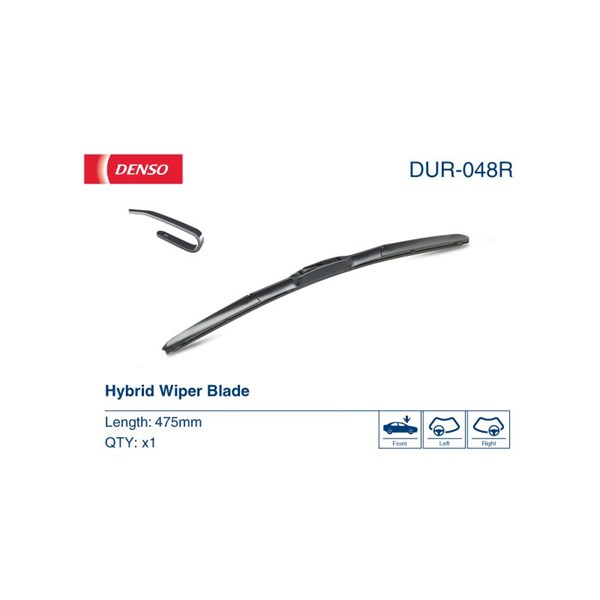 DENSO Torkarblad, Bak, Förarsida, Passagerarsida - P1844885 - alfa romeo, cadillac, chevrolet, chrysler, citroën, dacia, daewoo, daihatsu, dodge, fiat