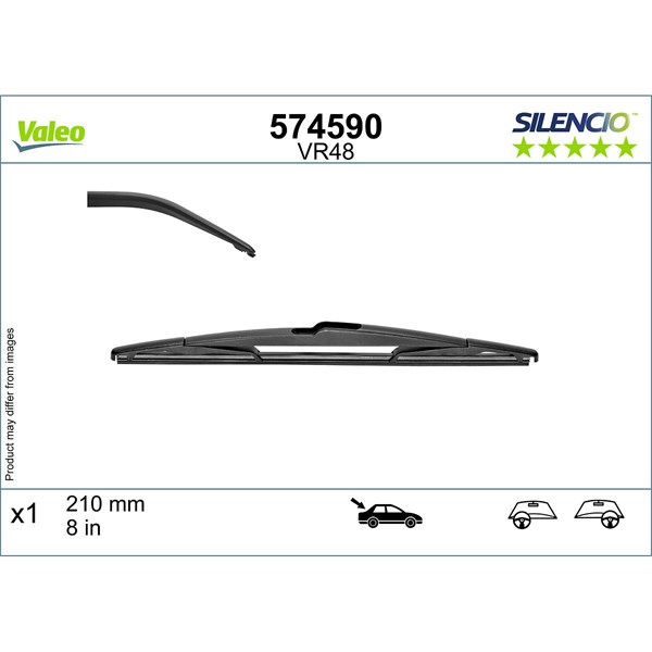 VALEO Torkarblad, Bak - P1874702 - citroën c5 aircross - OE 1638435580