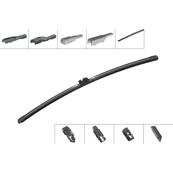 BOSCH Torkarblad, Fram, Förarsida, Passagerarsida - P1916364 - dacia, land rover, mercedes-benz, renault