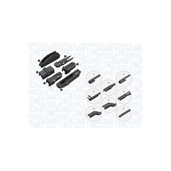 MAGNETI MARELLI Torkarblad, Fram - P1915670 - alpina, audi, bentley, bmw, citroën, ford, ford usa, hyundai, jeep, land rover, mini, opel, peugeot, por
