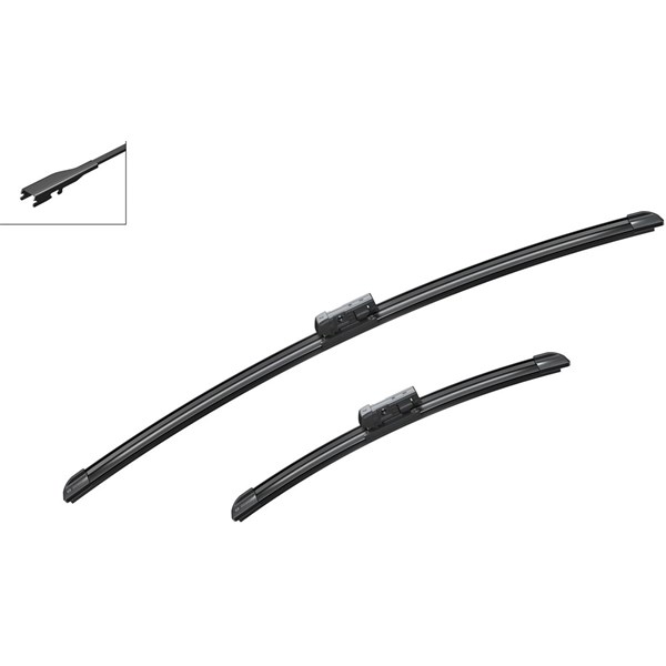 BOSCH Torkarblad, Fram, Förarsida, Passagerarsida - P1942034 - mg mg zs suv