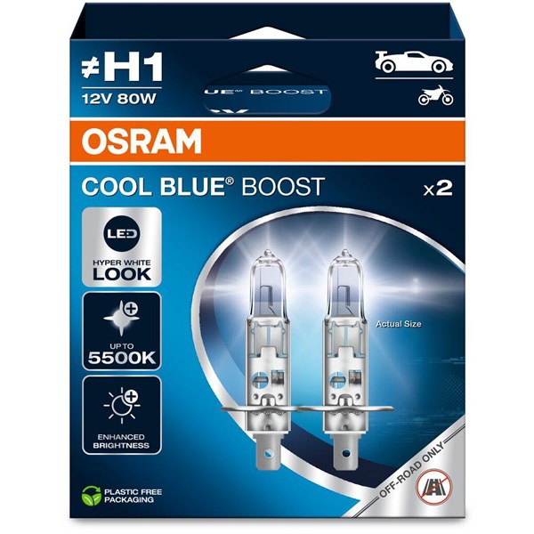 OSRAM Halogenlampa Osram Cool Blue Boost P14.5s 12V - P1982210 - 1982210