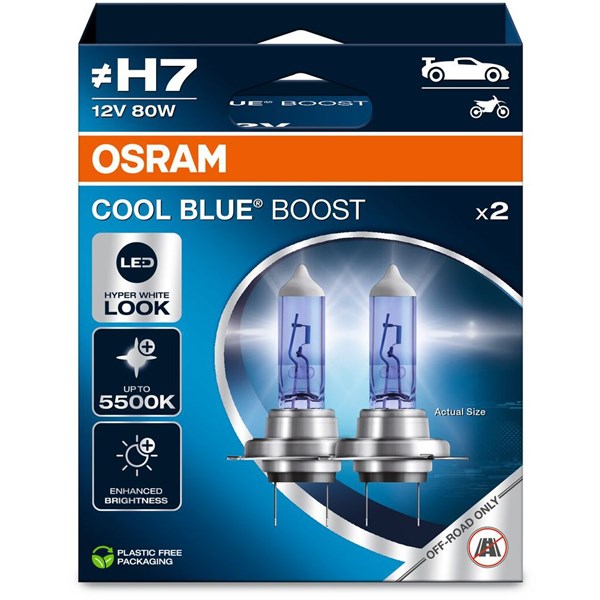 Halogenlampa Osram Cool Blue Boost H7 PX26d - P1982372 - 1982372