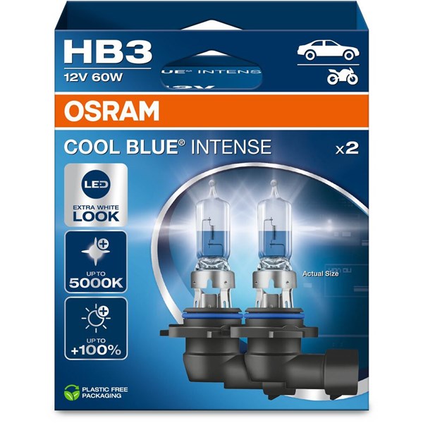 OSRAM Halogenlampa Osram Cool Blue Intense HB3 P20d - P1982221 - 1982221