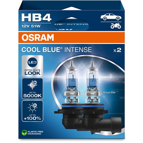 OSRAM Halogenlampa Osram Cool Blue Intense HB4 P22d - P1982416 - 1982416