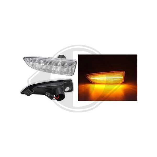 DIEDERICHS Blinkers, Höger fram, Vänster fram, Sidomon - P1995041 - opel
