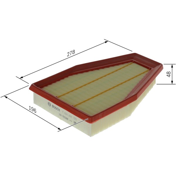 BOSCH Luftfilter - P2130520 - porsche 911, 911 cabriolet, 911 speedster, 911 targa - OE 991 110 130 00