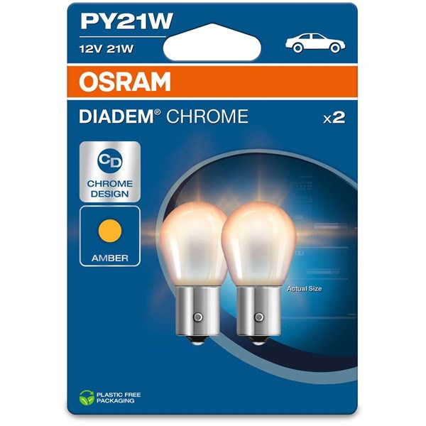 OSRAM Glödlampa, blinker, Fram, Bak, Baklucka, Stötfån - P2160644 - abarth, alfa romeo, alpina, aprilia, audi, bmw, chevrolet, chrysler, citroën, daci