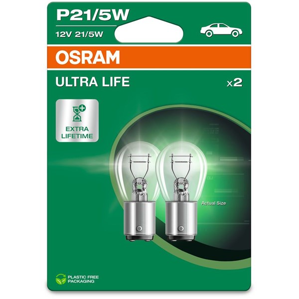 OSRAM Glödlampa, blinker, Fram, Bak, Stötfångare, Nedr - P2160647 - audi, chrysler, ford, harley-davidson, honda, kawasaki, toyota